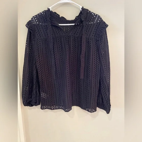 Madewell Black eyelet top - Picture 5 of 5